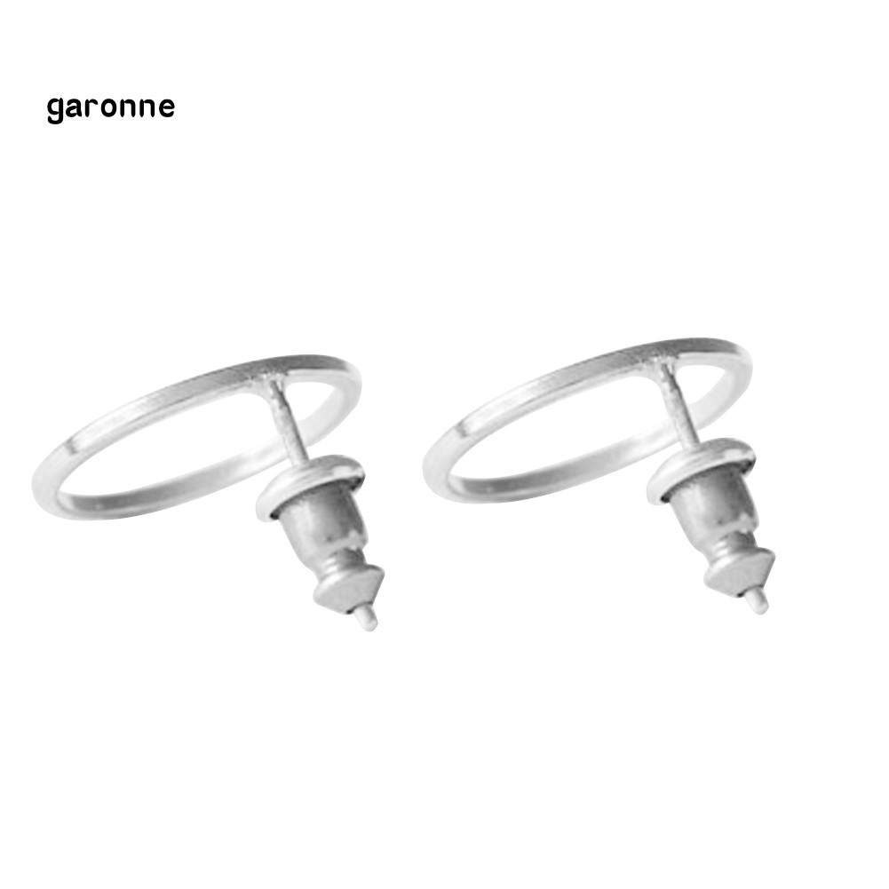 GA_Fashion Simple Hollow Circle Charm Ear Stud Earrings Women Party Jewelry Gift