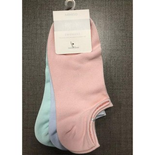 Vớ ngắn nữ 3 đôi - Pink Blue Mint