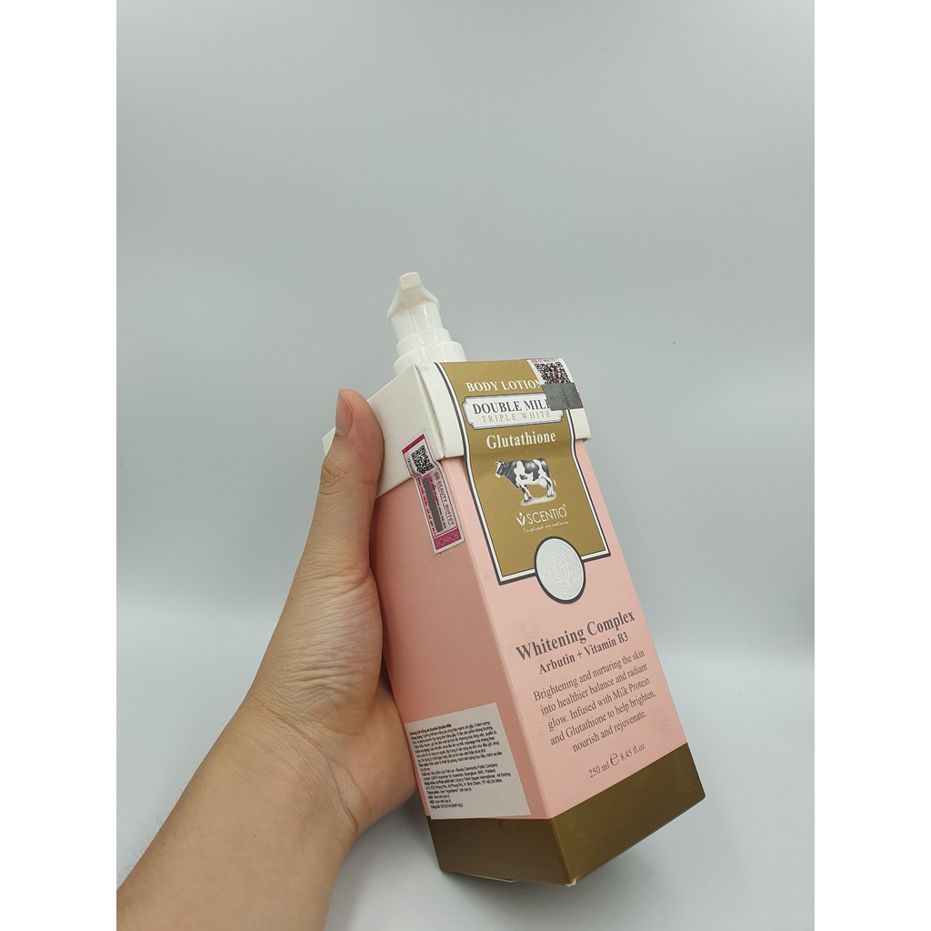 [ AUTH GIÁ CỰC TỐT ] Kem dưỡng thể Thái Lan Double Milk Triple White Body Lotion 250ml/Kem dưỡng thể trắng da chính hãng | BigBuy360 - bigbuy360.vn