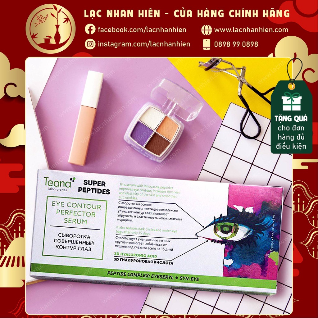 TINH CHẤT DƯỠNG DA MẮT TEANA SUPER PEPTIDES EYE CONTOUR PERFECTOR SERUM