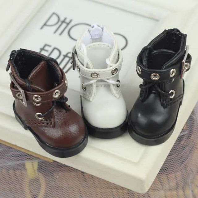 [PHỤ KIỆN] GIÀY BỐT KHÓA KÉO CAO CỔ CHO DOLL 20CM, BJD 1/6