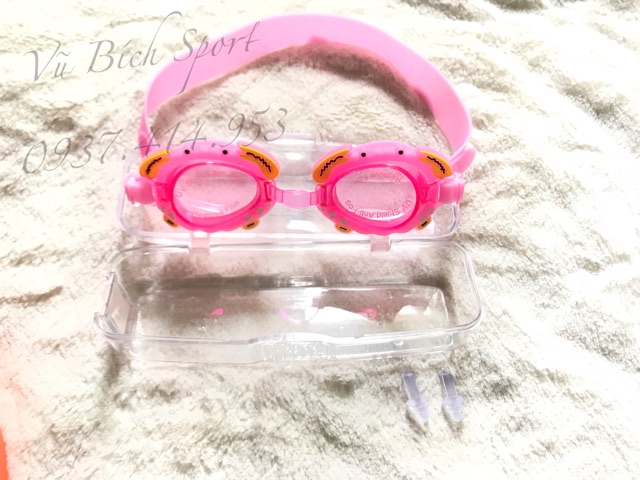 Kính bơi hình con cua cho bé mã BL31 + tặng kèm nhét tai bơi