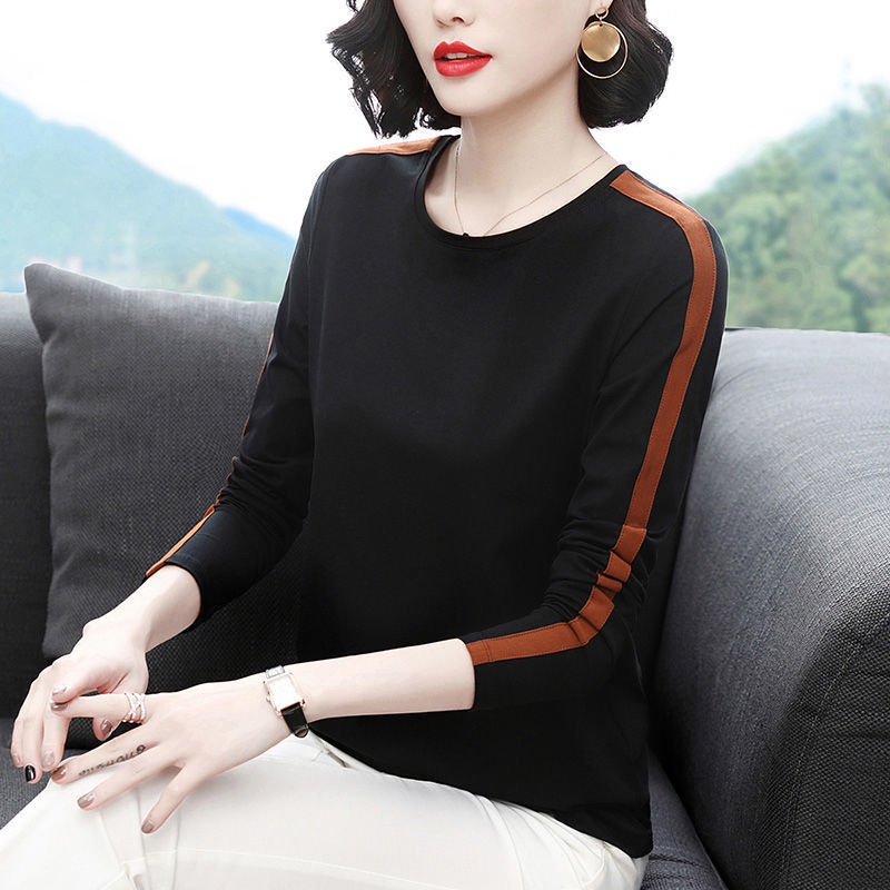 Áo thun tay dài dáng rộng thiết kế trẻ trung hợp thời trang dành cho nữ