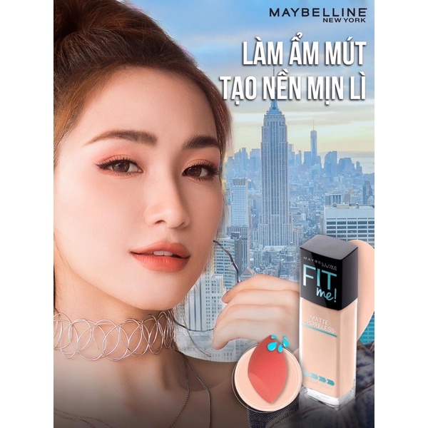 Bông mút trang điểm maybelline fit me puff