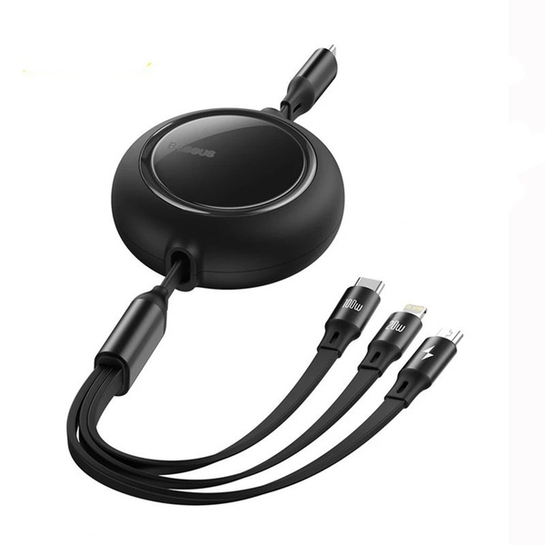 Cáp dây rút Baseus Mirror Series 100W 3 in 1 Type C Micro USB