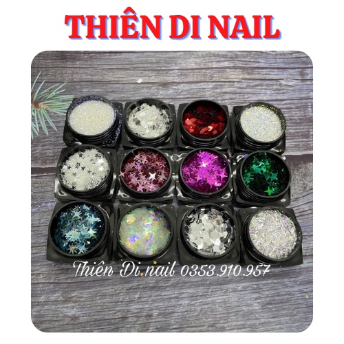 Set phụ kiện trang trí móng mix kiểu siêu xinh Thiên Di Nail