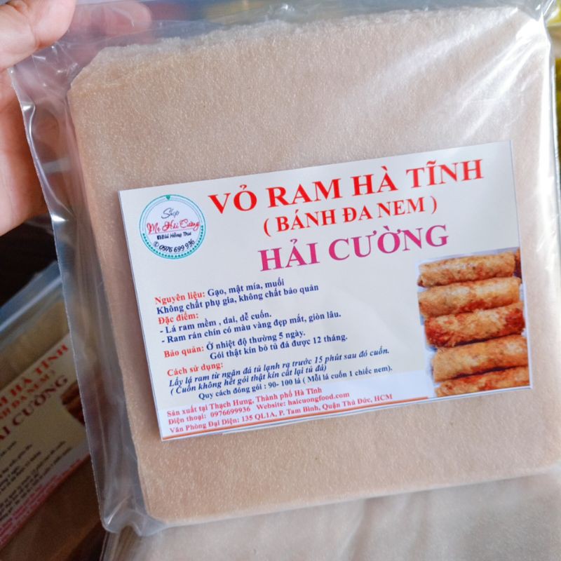 Combo 0.5kg Giò Bê, 0.5 bánh canh khô, 0.5 bánh ram Hà Tĩnh