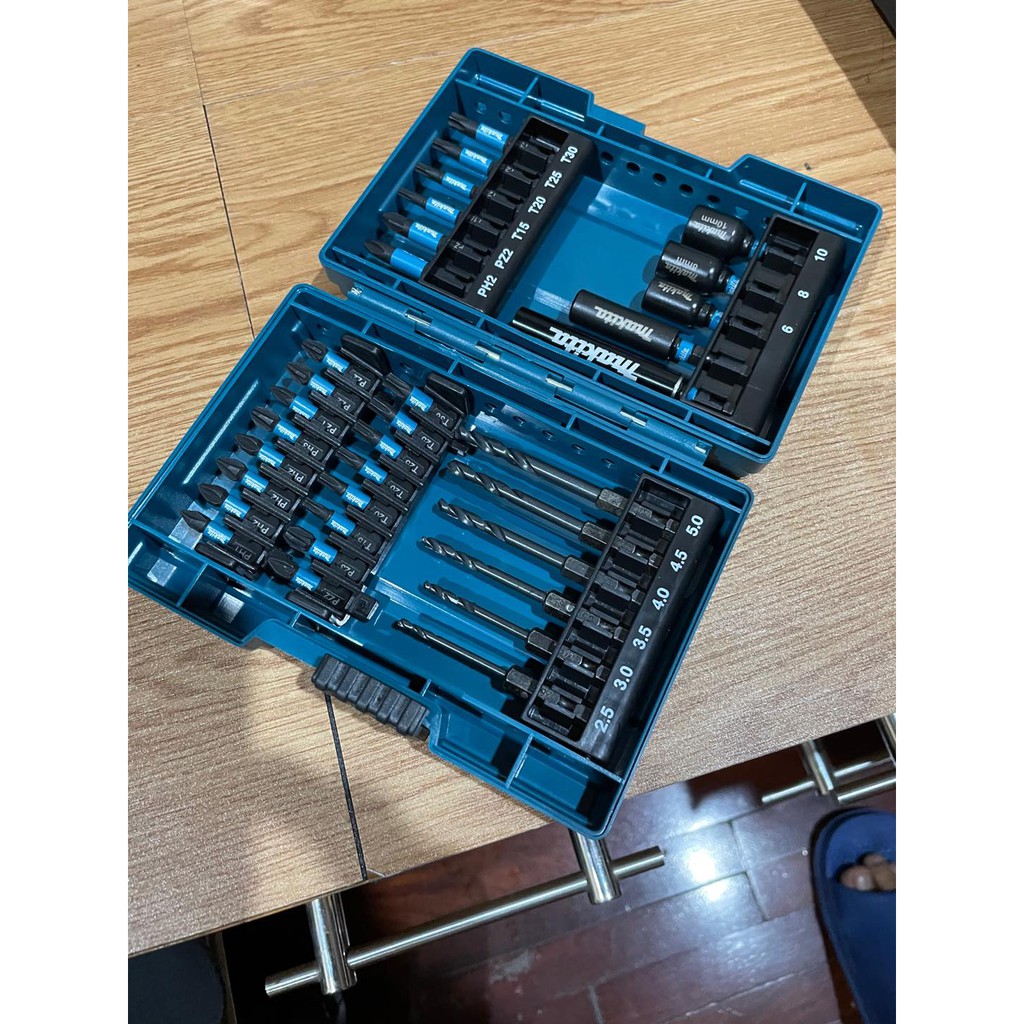 {Hàng chính hãng} Bộ mũi khoan và vặn vít Makita IMPACT BLACK E-06622