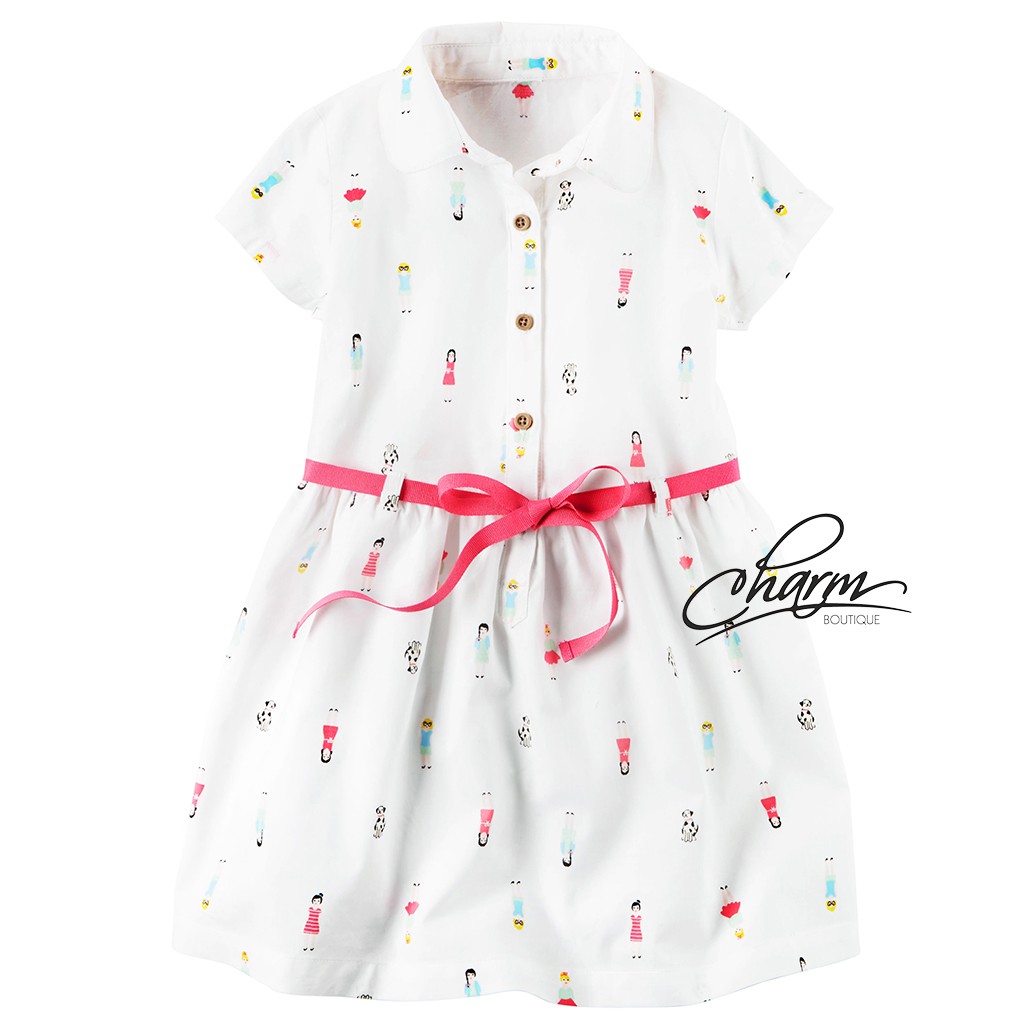 Váy Cho Bé Gái, Đầm Bé Gái Thun Carter's Chính Hãng