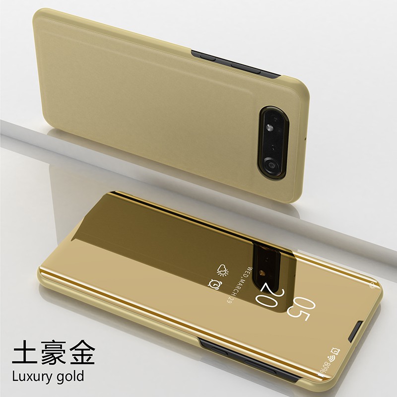 Bao da điện thoại mặt gương thông minh thời trang cho Samsung A80 A90 | BigBuy360 - bigbuy360.vn