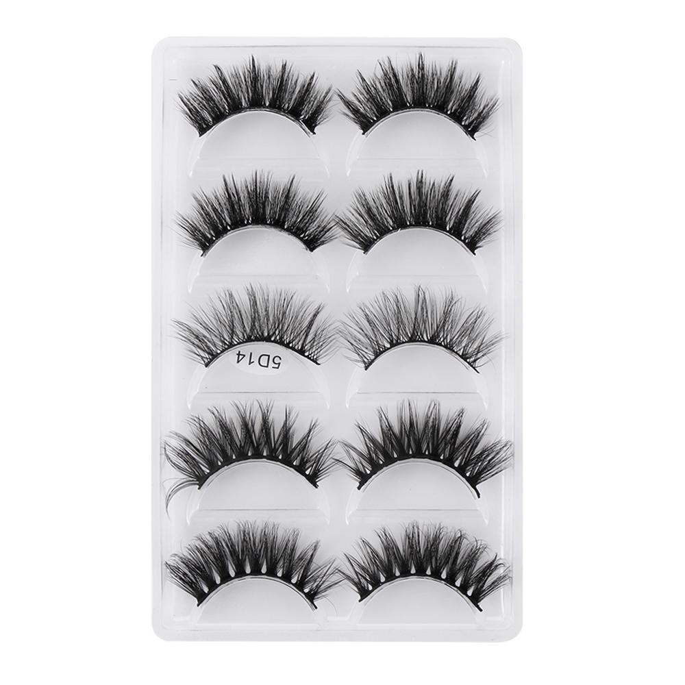 Bộ 5 Cặp Lông Mi Giả Nối Dài Tự Nhiên Handmade Dành Cho Nữ