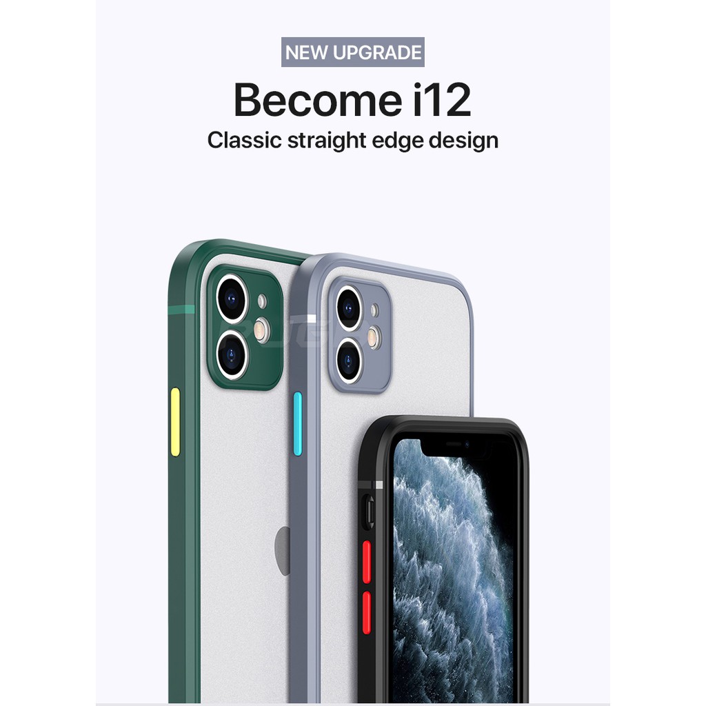 Ốp Điện Thoại Chống Sốc Cao Cấp Cho Iphone 12 11 Pro Max Mini Iphone X Xs Xr 7 8 Plus Se 2020 Ốp lưng