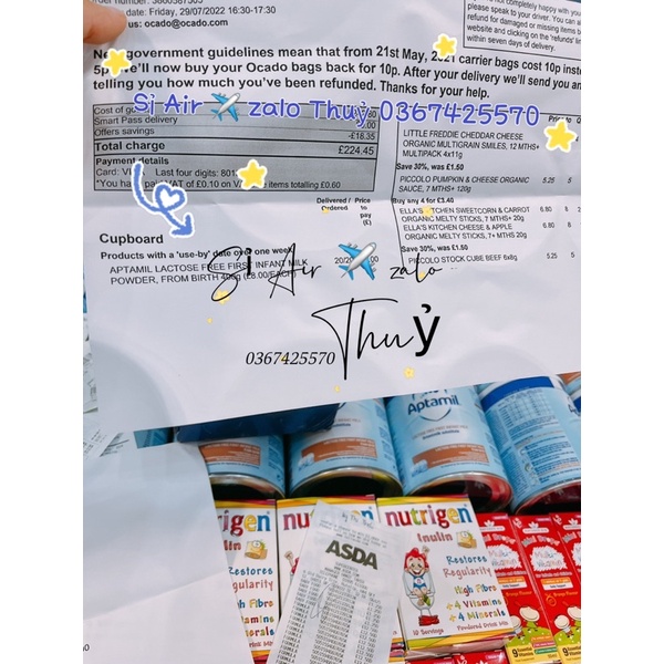 Sữa Aptamil Free Lactose lon 400g của Uk