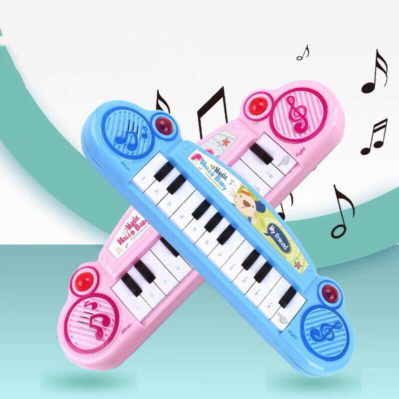 《HCM》Đồ chơi trẻ em đàn piano có nhạc , bài hát thiếu nhi dùng 2 pin A - A