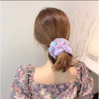 Dây cột tóc scrunchies lưới thời trang