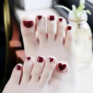 Bộ 24 móng chân giả kèm keo