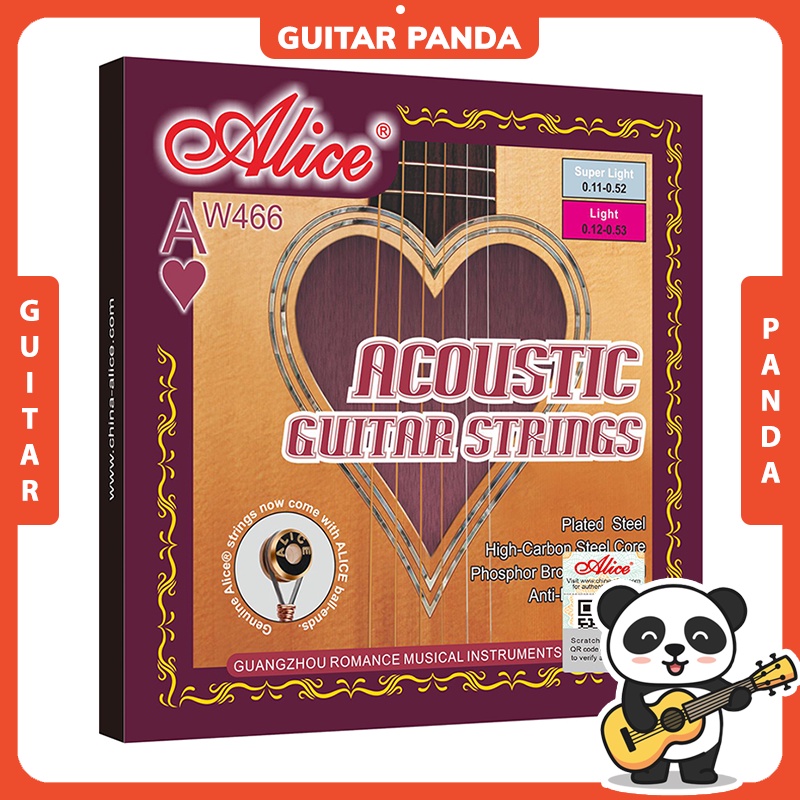 Dây Đàn Guitar Acoustic Alice AW466 Cao Cấp GUITAR PANDA