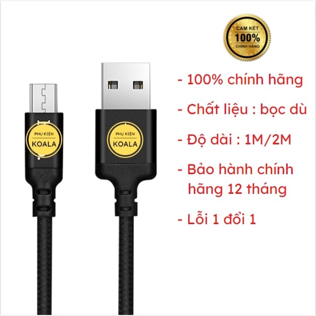 Dây Sạc Nhanh I.P Bọc Dù Chính Hãng X14, Cáp Sạc Nhanh Chống Đứt Gãy 2.4A Bảo Hành 12 Tháng