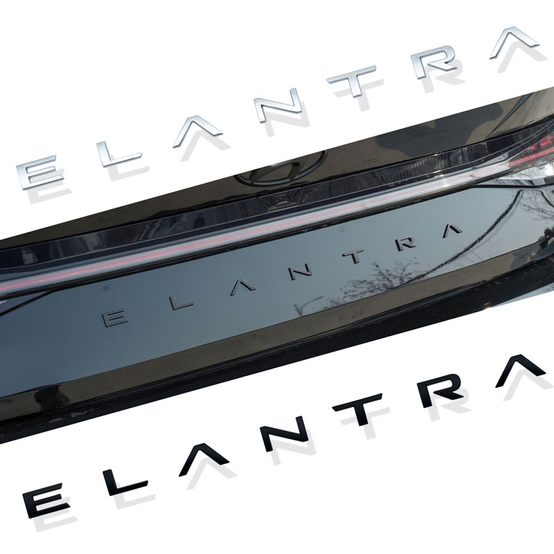 Sticker Logo 3D Bằng Nhựa ABS Dán Trang Trí Xe Hơi Hyundai Elantra