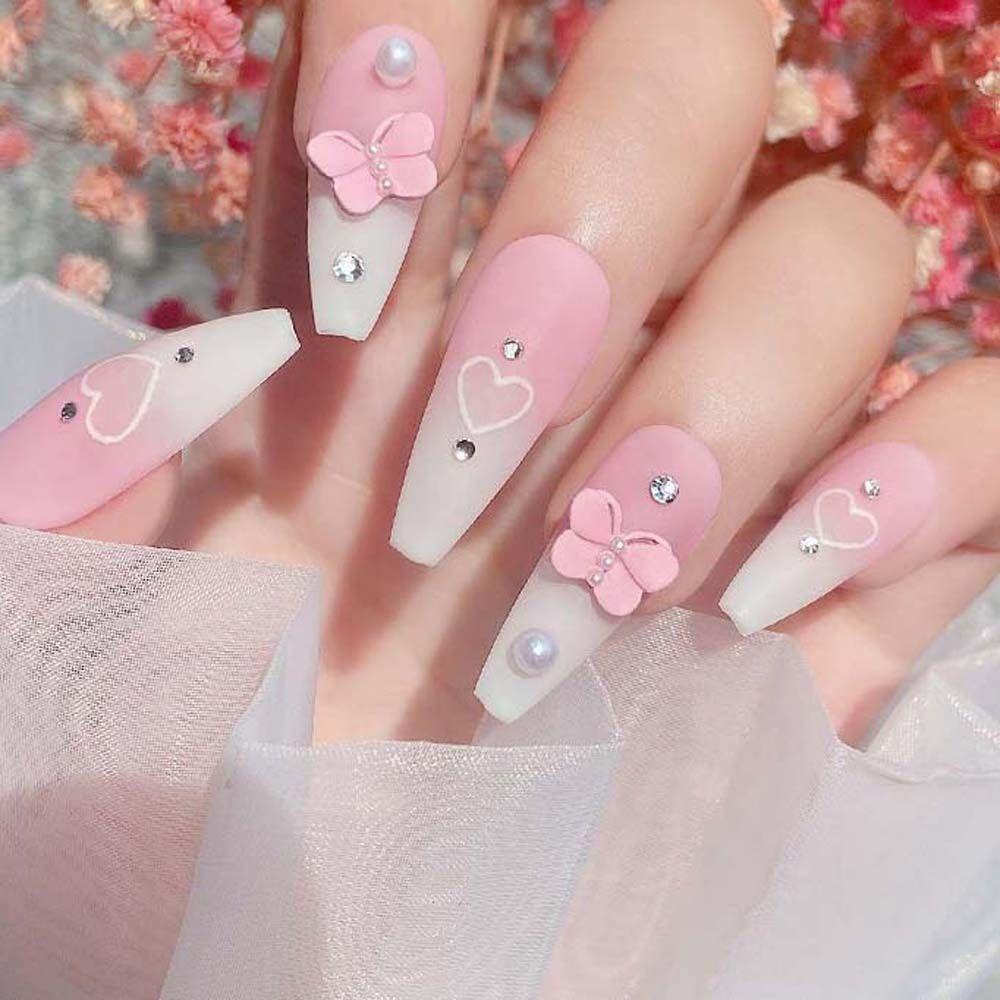 Phụ Kiện Trang Trí Móng Tay Hình Bướm Nhiều Màu Sắc Phụ Kiện Trang Trí Móng Tay 3D Ngọt Ngào Xinh Xắn