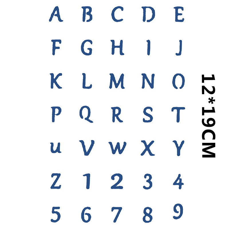 Miếng Dán Hình Xăm Tạm Thời Chống Nước Lâu Trôi Họa Tiết Chữ Cái