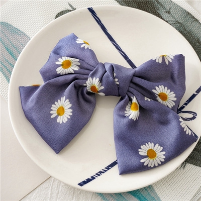 [Mã FASHIONCB232 hoàn tối đa 15K xu đơn 50K] Kẹp Tóc Nơ Satin Cỡ Lớn Hai Lớp Dễ Thương Xinh Xắn | BigBuy360 - bigbuy360.vn