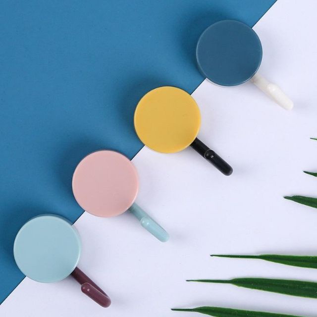 Móc Tròn Treo Đồ Dán Tường Phối Màu Decor Trang Trí MINISHOP A132