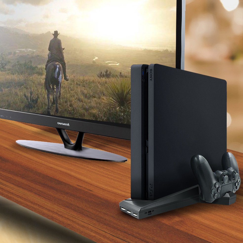 Đế đứng tản nhiệt và sạc tay cầm cho máy PS4/PS4 Slim