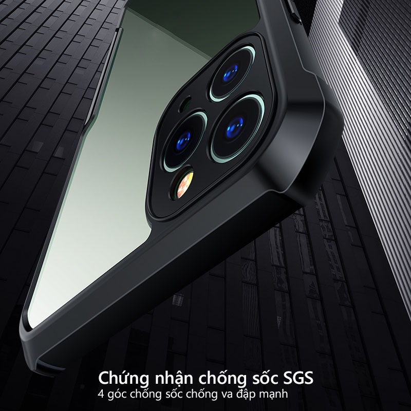 Ốp lưng XUNDD iPhone 11 / 11 Pro / Max, Mặt lưng trong, Viền TPU, Chống sốc