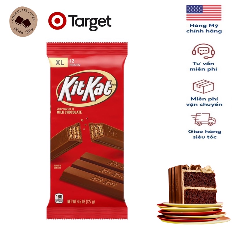 Kẹo socola Mỹ Kit Kat gói 12 thanh 127g
