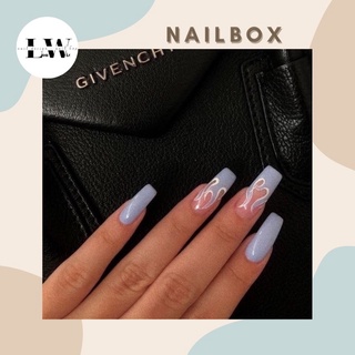 [ NAIL BOX ] MẪU LỬA XANH
