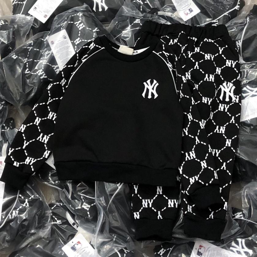 Đồ bộ bé trai , set bộ nỉ cho bé hoạ tiết MLB cho bé trai bé gái đi học đi chơi size 90-150