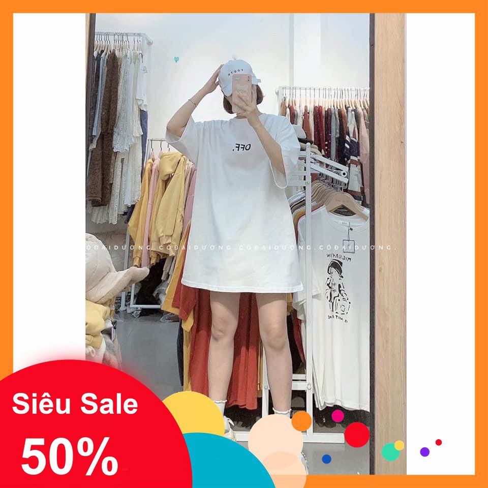 [RẺ VÔ ĐỊCH] Áo Thun Nam Nữ Mặc Đôi Nhóm - Áo Thun OFF 2 Màu Basic ( Ảnh Thật)