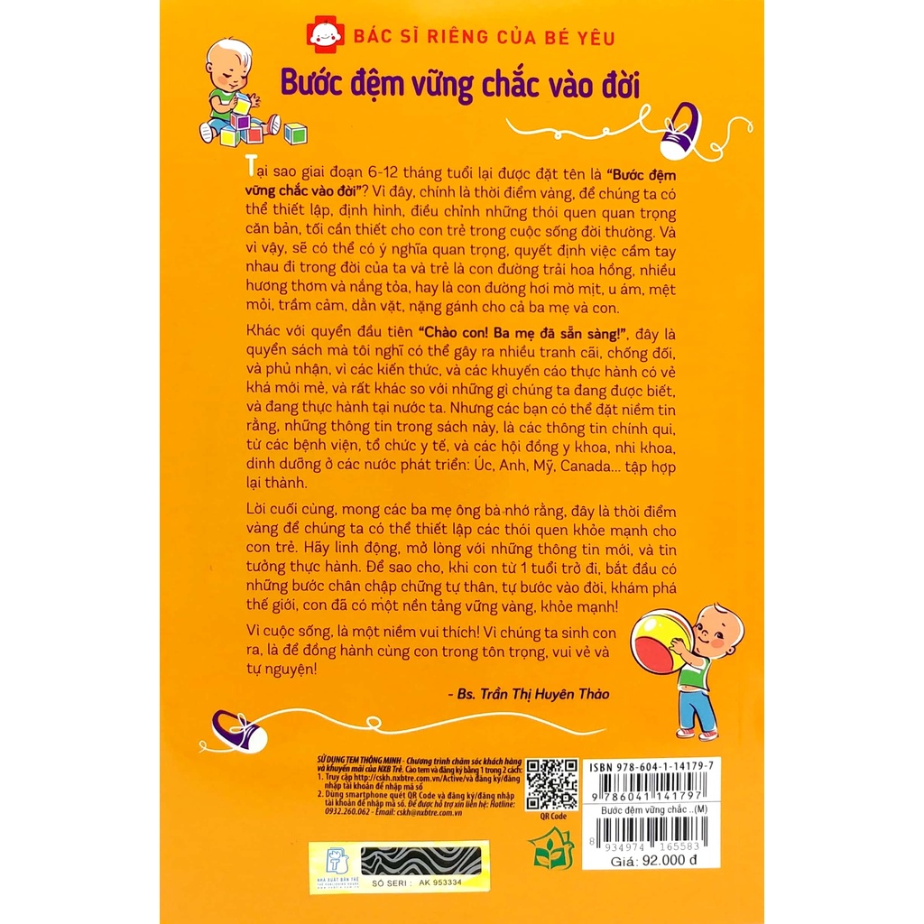 Sách - Bác Sĩ Riêng Của Bé Yêu - Bước Đệm Vững Chắc Vào Đời