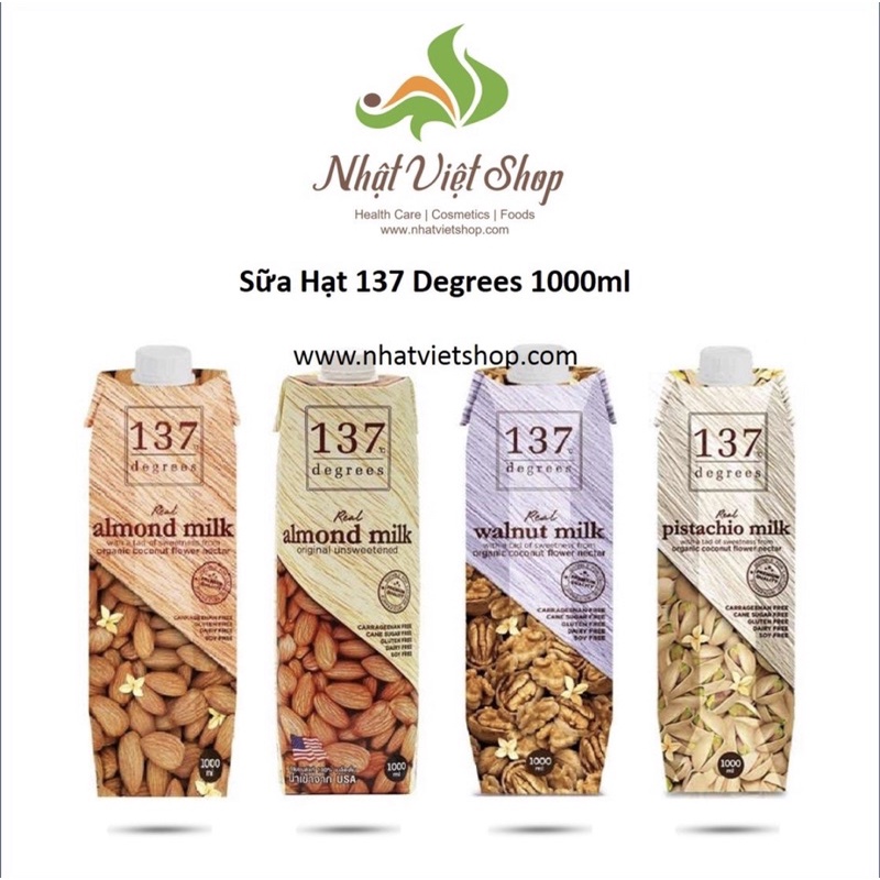 Combo 2 Hộp Sữa Hạt 137 Degrees Hộp 1000ml