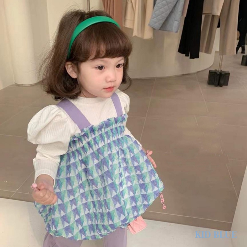 Set Áo Sơ Mi Cộc Tay Sọc Caro + Quần Dài Ống Loe Thời Trang Cho Bé Gái
