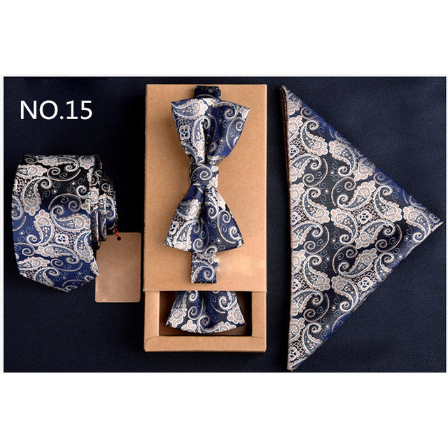 Cà Vạt Nơ 6cm Hoạ Tiết Sọc Và Chấm Bi Cổ Điển Cho Nam