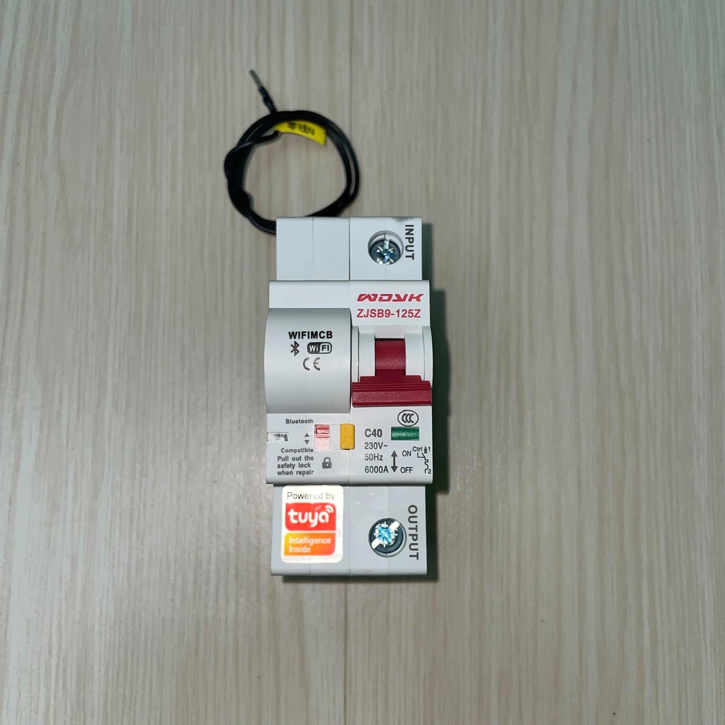 Aptomat thông minh wifi, CB cầu dao tổng thông minh tuya