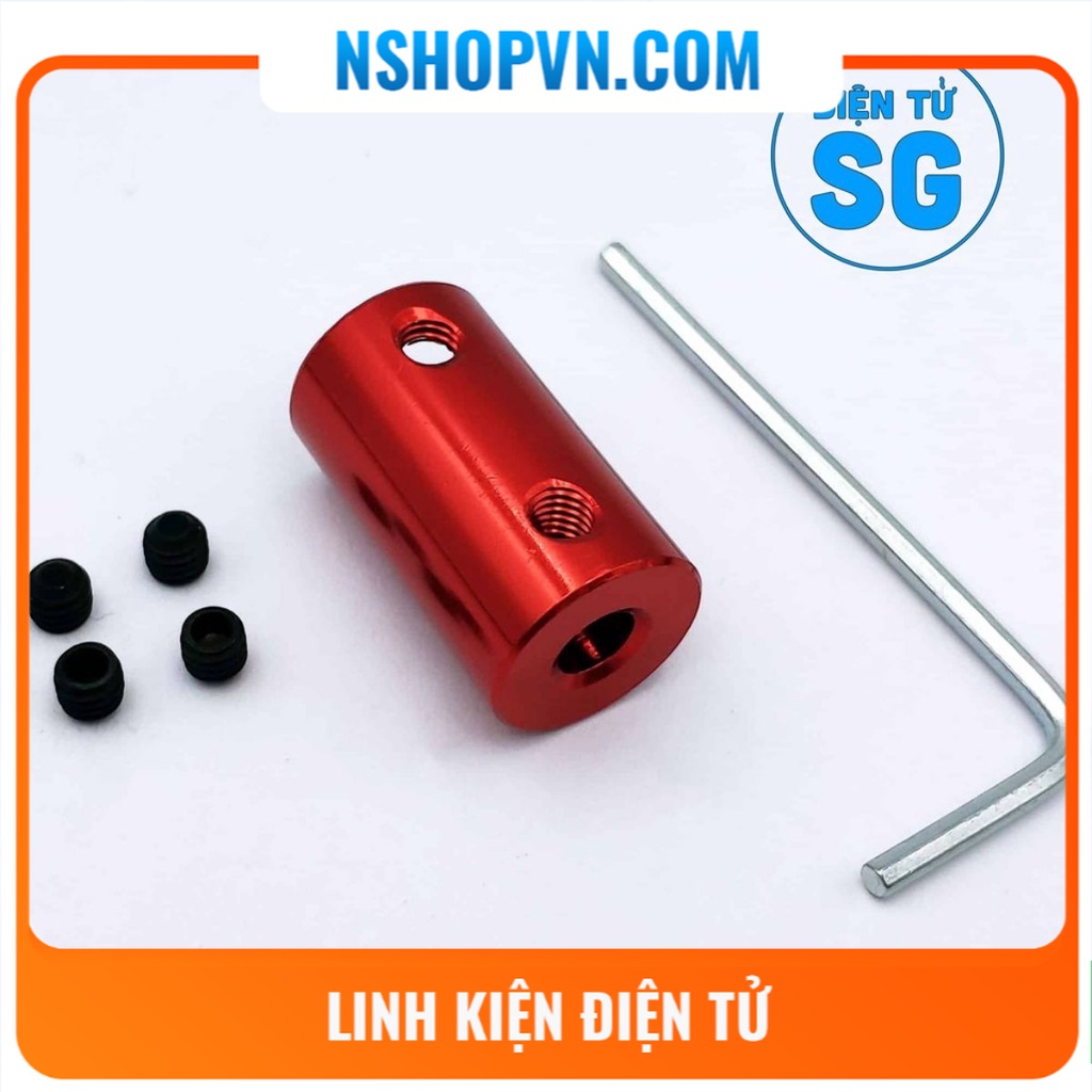 Khớp nối trục nhôm 4mm-8mm / 5mm - 5mm / 5mm - 8mm / 5mm - 9mm / 5mm-10mm / 6mm-10mm (Tùy chọn kích thước)