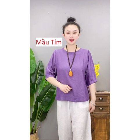 Áo Đũi Kiểu Nữ, Chất đũi mát mịn,thoáng khí phù hợp với mùa hè