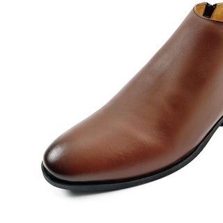 Giày Boot Nam Cổ Lửng Da Bò Thật Dáng Hầm Hố Đầy Kiêu Hãnh Cá Tính (Đen - Nâu) CL08MC