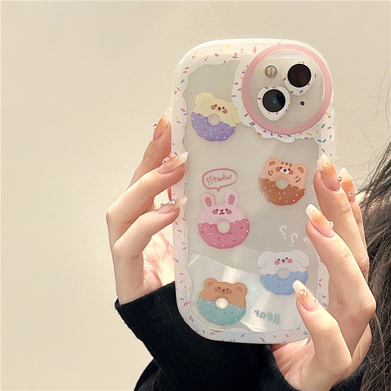 Ốp lưng iphone ốp Điện Thoại Hình Bánh Donut Chống Sốc Cho iPhone 14 13 12 11 PROMAX XS XR XSMAX SE2020 6 7 8PLUS