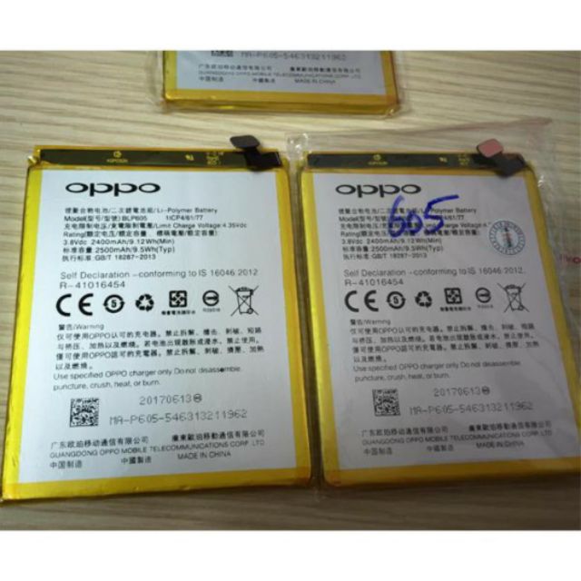 Pin Điện Thoại Oppo Neo 7/A33/F1/A35/F1w (Mã BLP605)_bảo hành 6 tháng
