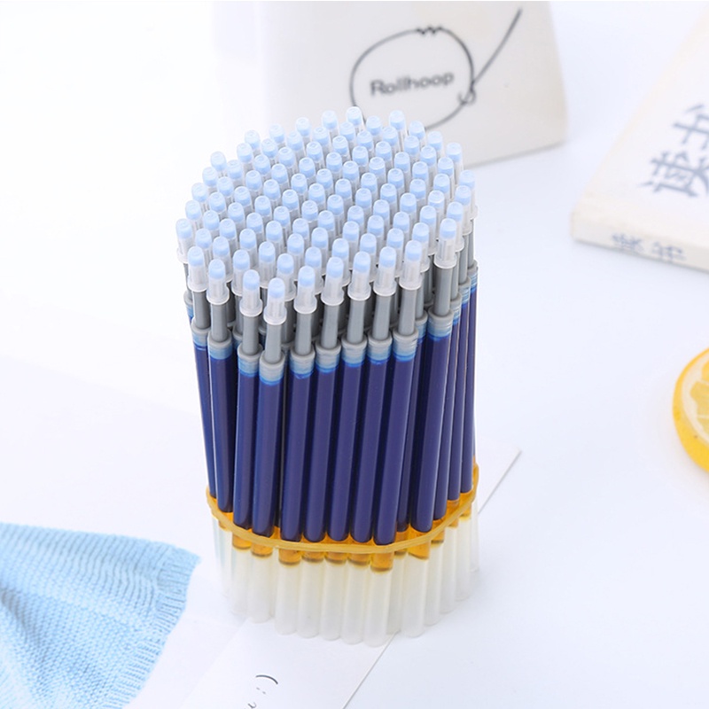 Set 10 Ruột Bút Mực Nước Ngòi 0.5mm Màu Đen / Xanh Đỏ / Xanh Dương