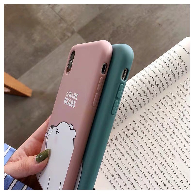 Ốp Lưng iPhone 6 6s 5 5s SE 2020 7 8 Plus 11 12 X Xs Max XR OPPO A15 A15s A53 A33 A52 A92 2020 Realme C11 C15 3 Pro 5 5i 5s 6 6i C3 Cartoon Bear Soft Case Cover