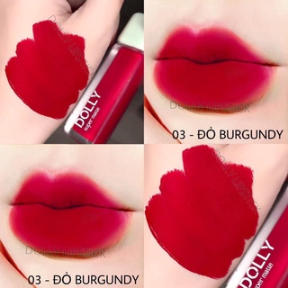 Son Lì Son Kem SUPER MATTE Không Chì Cao Cấp Chính Hãng Màu Đỏ burgundy