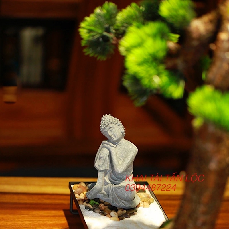 Tượng Phật ngồi an nhiên cao 10 cm