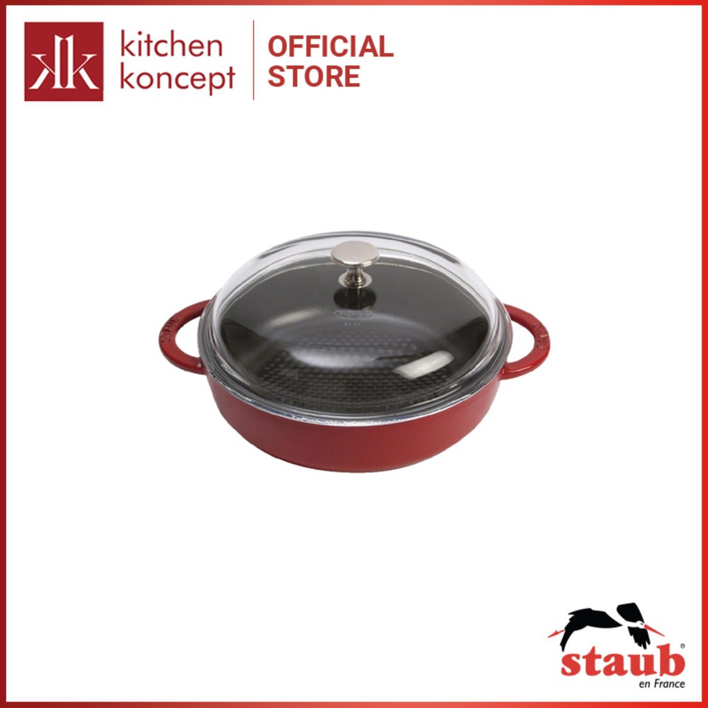 Nồi Hexagon Staub Màu Đỏ Chery - 24cm