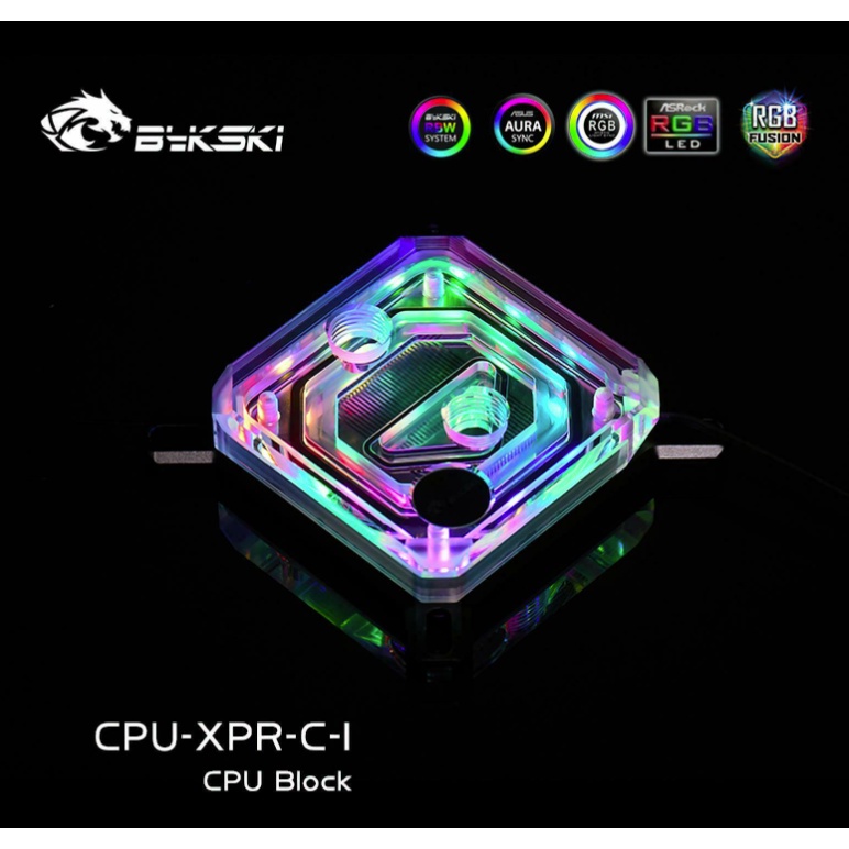 Block  cho CPU Intel 1700 1200 115x Bykski CPU-XPR-C-I tản nước custom RGB