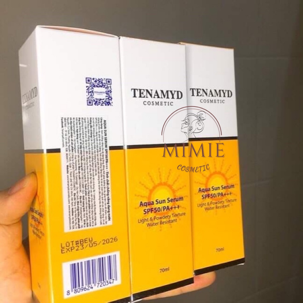 [CHÍNH HÃNG] Huyết Thanh Chống Nắng Tenamyd SPF 50/PA+++ Aqua Sun Serum SPF 50/PA 70ml